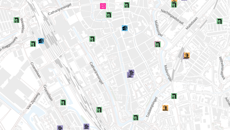 klik op de kaart met watertappunten en ga naar de pagina met meer info