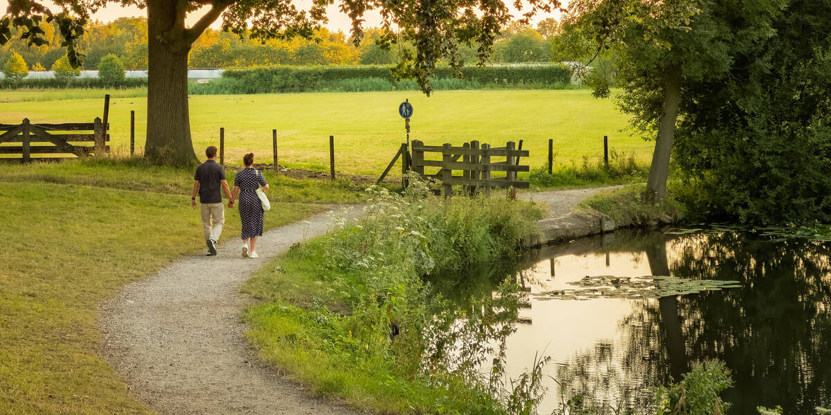 Link naar foto in Flickr: zicht op het jaagpad langs de Kromme Rijn, Amelisweerd