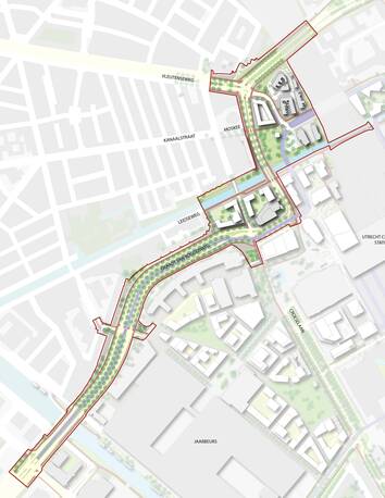 vergroot de kaart. Zie hoofdstuk 8 van het programma van eisen voor een beschrijving van de projectonderdelen