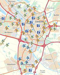 Bekijk een kaart met daarop werkzaamheden waar nu aan gewerkt wordt, op live.andes.nl