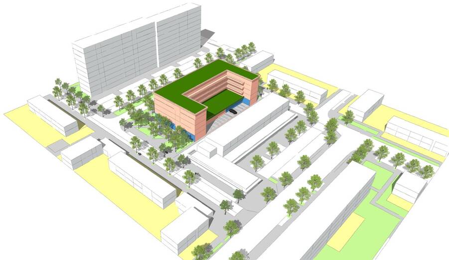 3D schets Scharlakendreef Nieuwbouw
