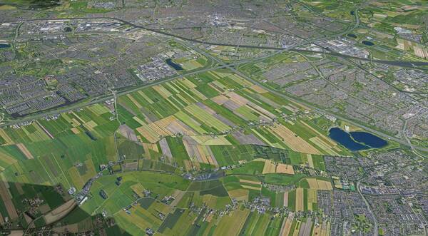 Luchtfoto polder Rijnenburg Luchtfoto polder Rijnenburg