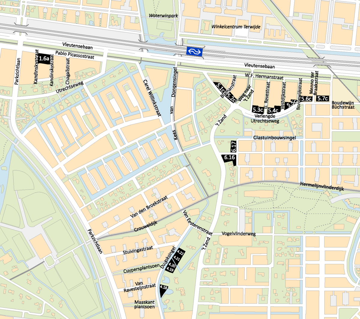 vergroot kaart bouwvelden