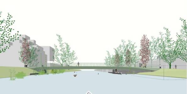 klik en vergroot de impressie van de brug omschreven onder schets- en voorlopig ontwerp 