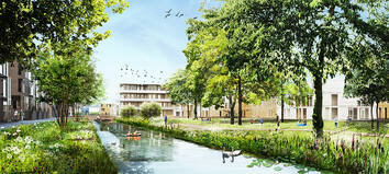 Impressie van nieuwe woonbuurt Groenewoud