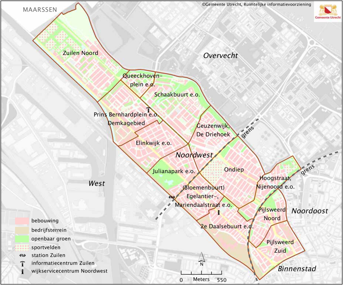 Vergroot plattegrond Noordwest