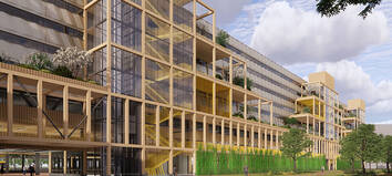 Impressie van mobiliteitshub