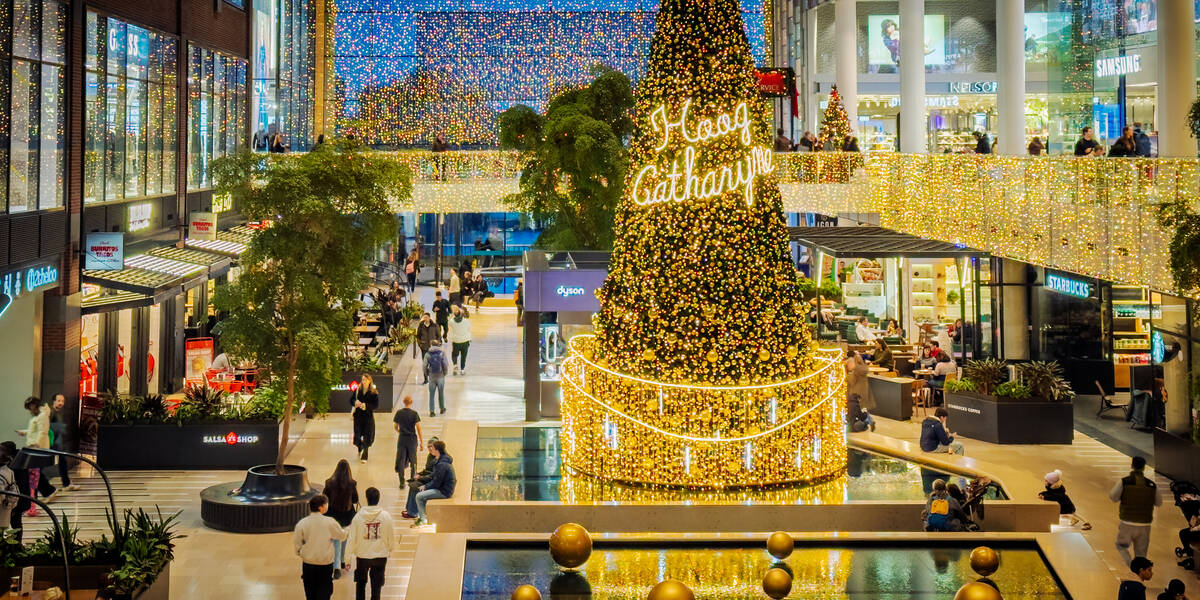 Link naar foto in Flickr: kerstboom in Hoog Catharijne.