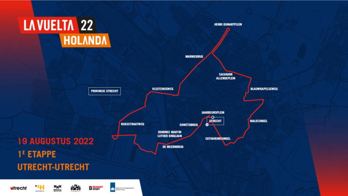 Routekaart etappe 1: Utrecht - Utrecht