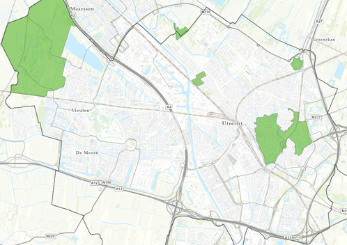 ga naar de online kaart met dorps- en stadsgezichten in Utrecht.