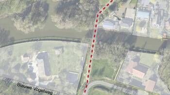 klik en vergroot de kaart met de plek van de brug omschreven op de vervolgina naast het kaartje