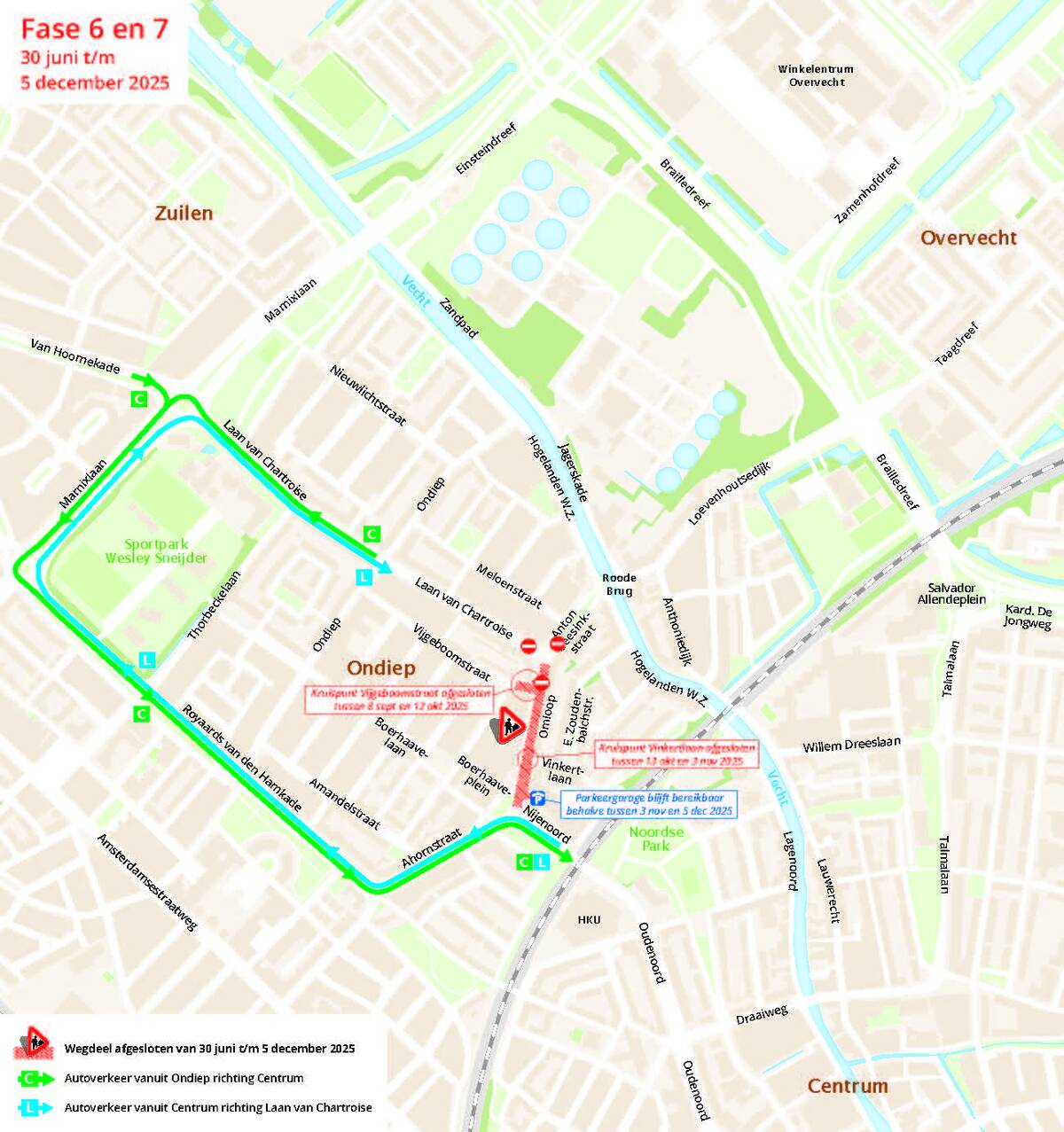 Klik om te vergroten, overzichtskaart Ondiep fase 2