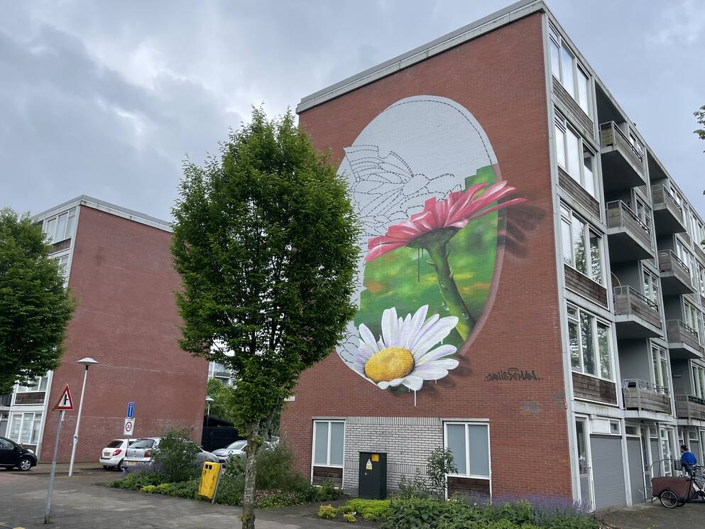 Muurschildering toeslagenaffaire Muurschildering toeslagenaffaire