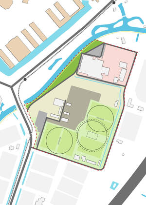 Vergroot de kaart van de huidige situatie in Maarschalkerweerd Noord