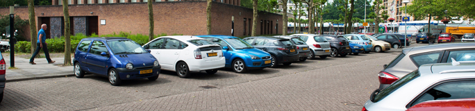English header driving Parked cars