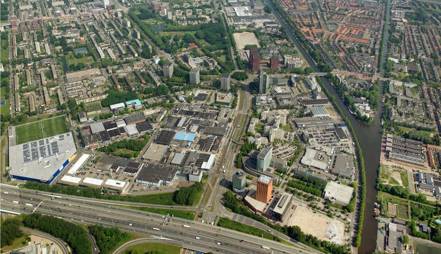 luchtfoto merwedekanaalzone