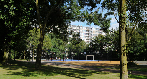Een trapveldje in Park De Gagel Een trapveldje in Park De Gagel