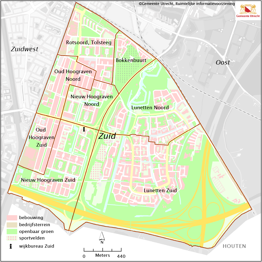 Vergroot plattegrond van Utrecht Zuid